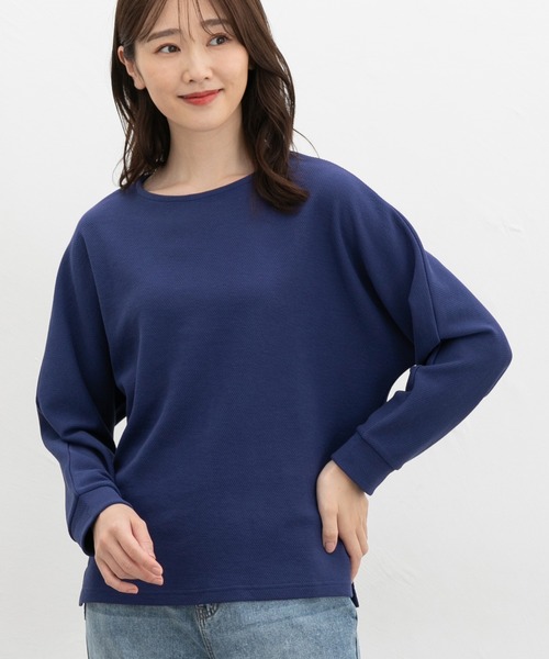 Honeys(ハニーズ)の「ドルマントップス(Tシャツ/カットソー・レディース・オレンジ/ベージュ/グリーン/ブルー/ブラック・L/LL/M)」の9枚目の写真
