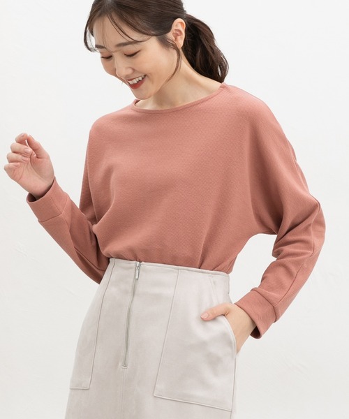 Honeys(ハニーズ)の「ドルマントップス(Tシャツ/カットソー・レディース・オレンジ/ベージュ/グリーン/ブルー/ブラック・L/LL/M)」の14枚目の写真