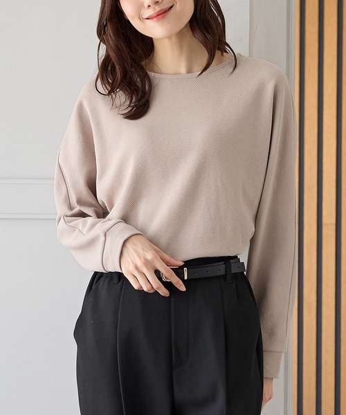 Honeys(ハニーズ)の「ドルマントップス(Tシャツ/カットソー・レディース・オレンジ/ベージュ/グリーン/ブルー/ブラック・L/LL/M)」の16枚目の写真