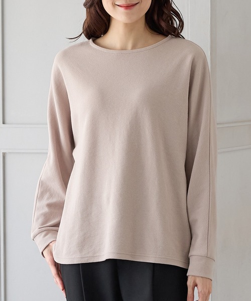 Honeys(ハニーズ)の「ドルマントップス(Tシャツ/カットソー・レディース・オレンジ/ベージュ/グリーン/ブルー/ブラック・L/LL/M)」の17枚目の写真