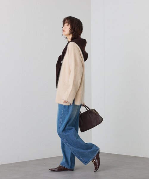 RIVE DROITE(リヴドロワ)の「ニットフード(ストール/ショール・レディース・グレー/ブルー/ブラウン・FREE)」の12枚目の写真