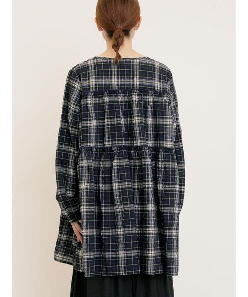 セール】◎サッカーチェックチュニック（チュニック）｜Samansa Mos2