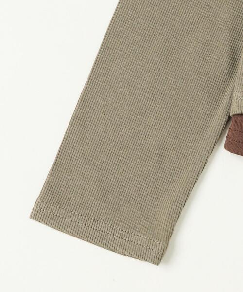 dispark（ディスパーク）の「DISPARK/【25年秋冬新作】レイヤードグラフィックTOP（Tシャツ/カットソー・レディース・カーキ/ベージュ・FREE）」の17枚目の写真