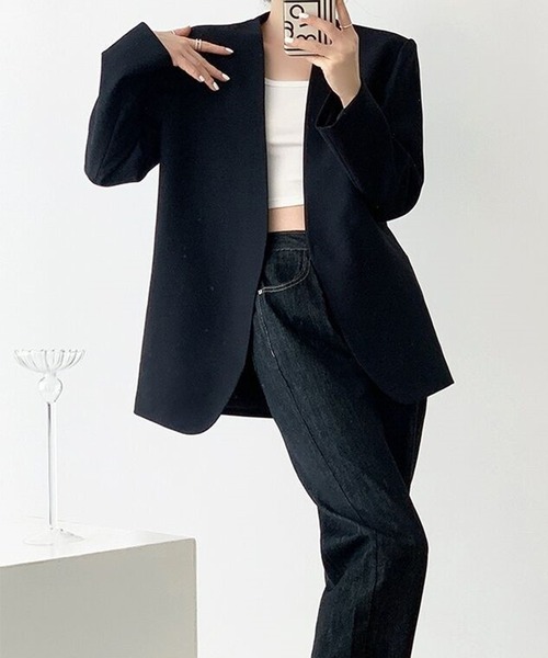 美品✨️エトロ ノーカラージャケット ペイズリージャカード アシンメトリージップ 美品✨️エトロ ノーカラージャケット ペイズリージャカード