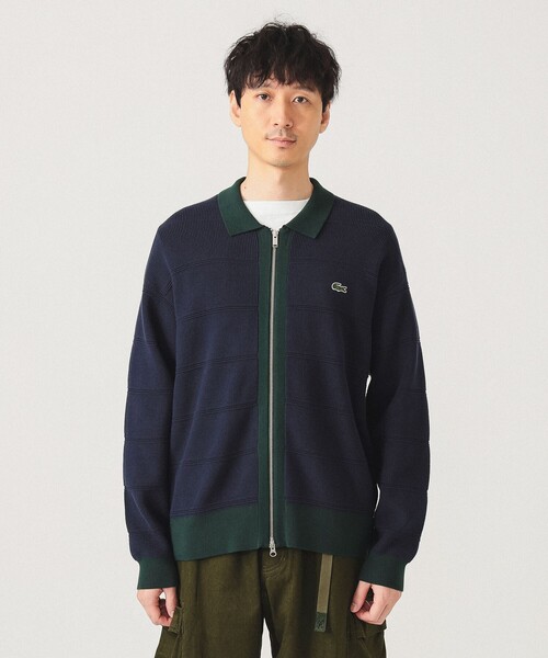 LACOSTE（ラコステ）の「【別注】LACOSTE / ジップ カーディガン（ニット/セーター・メンズ・ブラック/ベージュ/ネイビー・2/3/4/5）」の10枚目の写真