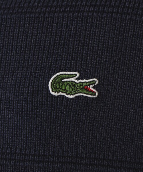LACOSTE（ラコステ）の「【別注】LACOSTE / ジップ カーディガン（ニット/セーター・メンズ・ブラック/ベージュ/ネイビー・2/3/4/5）」の16枚目の写真