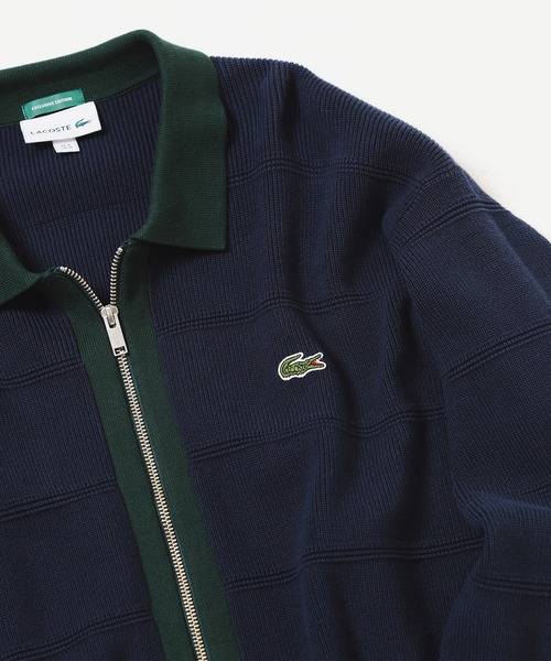 別注】LACOSTE / ジップ カーディガン（ニット/セーター）｜LACOSTE