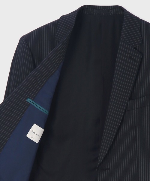 ピンストライプ ストレッチ 2ボタンスーツ / 253009 1439（スーツ