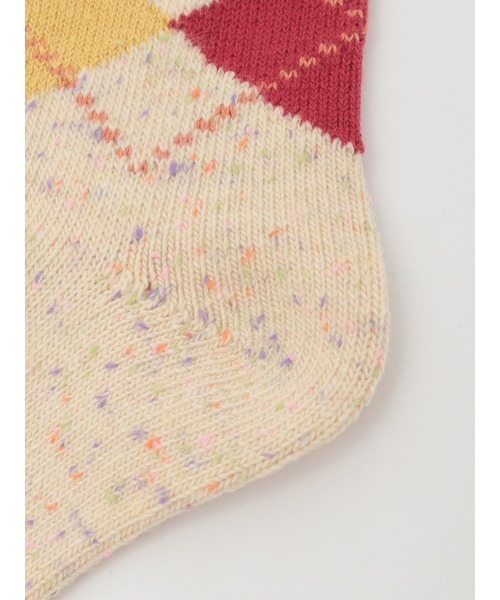 PINK HOUSE（ピンクハウス）の「アーガイルソックス（ソックス/靴下・レディース・キナリ/ダークブラウン/ピンク・フリー）」の10枚目の写真