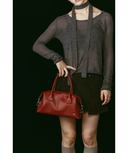 Knuth Marf（クヌースマーフ）の「side hook boston bag（ハンドバッグ・レディース・ブラック/レッド・FREE）」の5枚目の写真