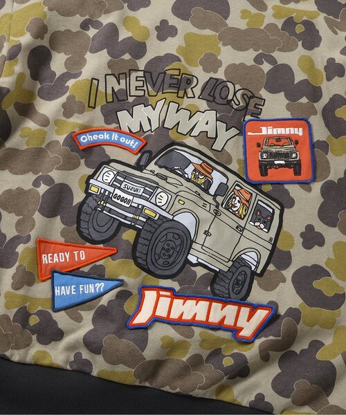 BREEZE(ブリーズ)の「【リンク】Jimnyコラボ ワッペンパーカー(大人)(パーカー・メンズ・ブラック/カーキ・LARGE/MEDIUM)」の9枚目の写真