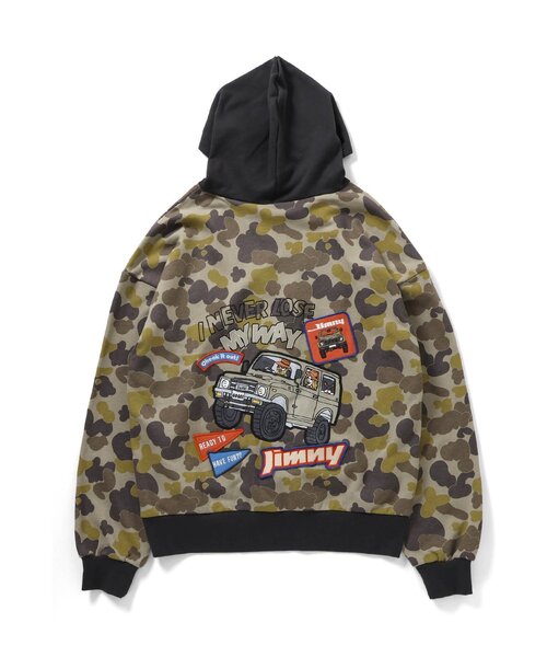 BREEZE(ブリーズ)の「【リンク】Jimnyコラボ ワッペンパーカー(大人)(パーカー・メンズ・ブラック/カーキ・LARGE/MEDIUM)」の5枚目の写真