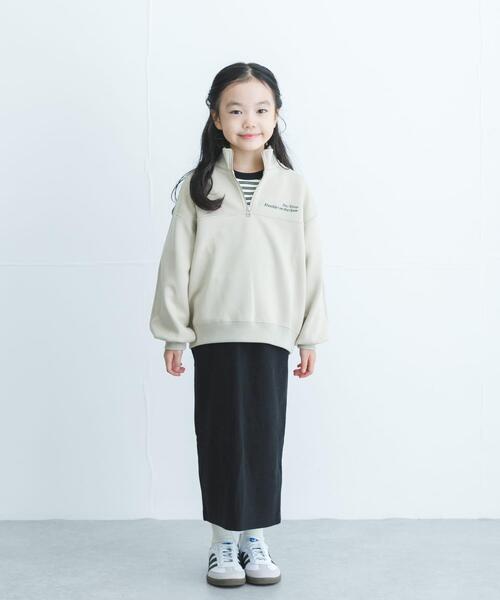 URBAN RESEARCH DOORS(アーバンリサーチドアーズ)の「『セットアップ対応』ハーフジップダンボールプルオーバー(KIDS)(Tシャツ/カットソー・キッズ・ベージュ/ブラック/グレー・135/120/105)」の16枚目の写真