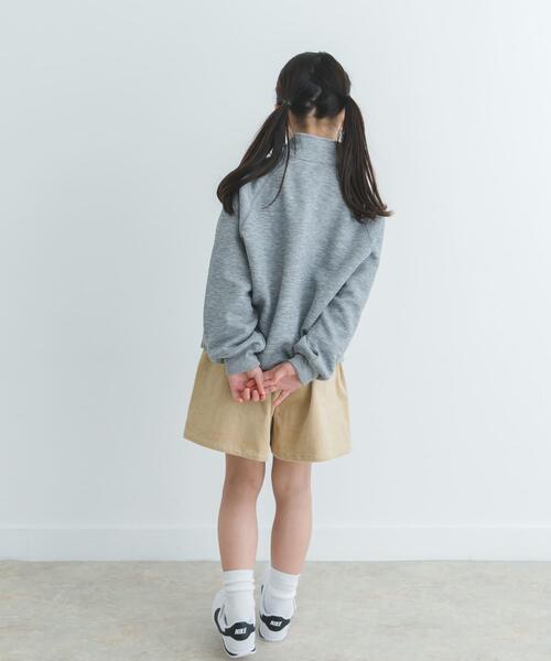 URBAN RESEARCH DOORS（アーバンリサーチドアーズ）の「『セットアップ対応』ハーフジップダンボールプルオーバー(KIDS)（Tシャツ/カットソー・キッズ・ベージュ/ブラック/グレー・135/120/105）」の7枚目の写真