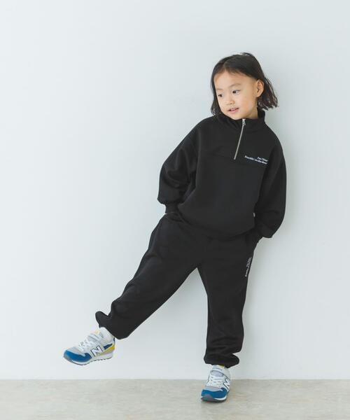 URBAN RESEARCH DOORS（アーバンリサーチドアーズ）の「『セットアップ対応』ハーフジップダンボールプルオーバー(KIDS)（Tシャツ/カットソー・キッズ・ベージュ/ブラック/グレー・135/120/105）」の18枚目の写真