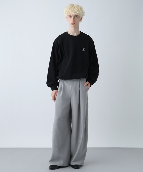 HARE（ハレ）の「【WEB限定】HAREロゴコードスウェット(HARE)（スウェット・メンズ・ブラウン/グレー/ブルー/ブラック/レッド・SMALL/MEDIUM）」の6枚目の写真