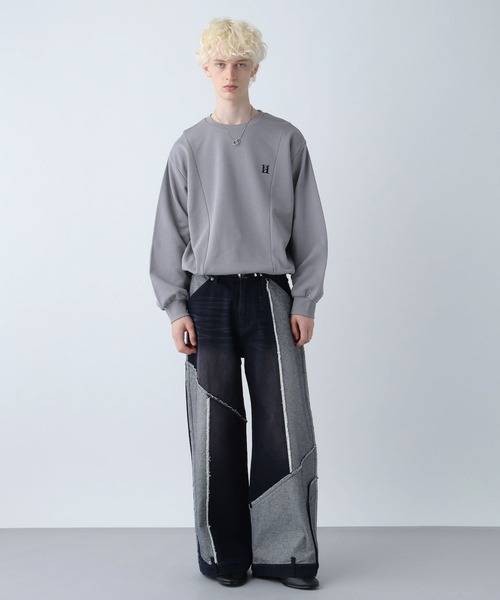 HARE（ハレ）の「【WEB限定】HAREロゴコードスウェット(HARE)（スウェット・メンズ・ブラウン/グレー/ブルー/ブラック/レッド・SMALL/MEDIUM）」の7枚目の写真