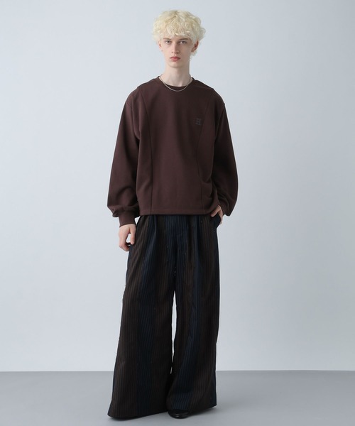 HARE（ハレ）の「【WEB限定】HAREロゴコードスウェット(HARE)（スウェット・メンズ・ブラウン/グレー/ブルー/ブラック/レッド・SMALL/MEDIUM）」の8枚目の写真