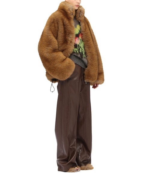 MSGM（エムエスジーエム）の「ROSES BOUQUET グラフィックセーター（ニット/セーター・レディース・グレー・S）」の4枚目の写真