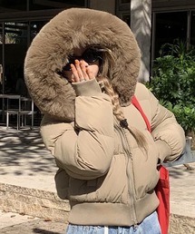 SEN TOKYO（セントーキョー）の「ファー付き ダウン ジャケット レディース フード付き 防寒 アウター（ダウンジャケット/コート）」