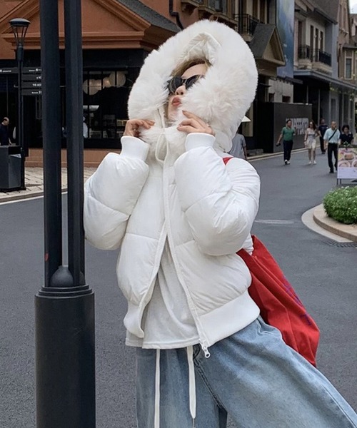 セール】ファー付きダウンジャケット（Tシャツ/カットソー）｜SEN