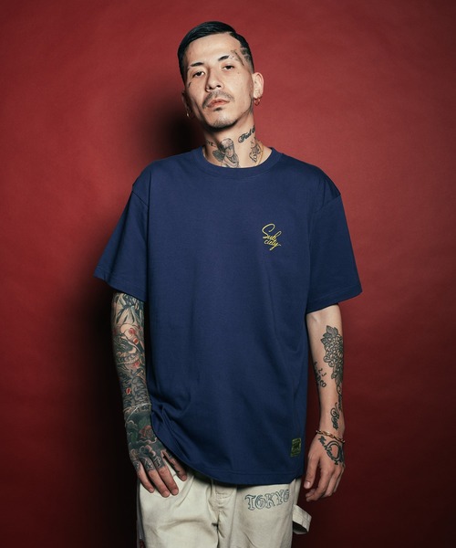 Subciety（サブサエティ）の「Spider lily tee（Tシャツ/カットソー・メンズ・ブラック/インディゴブルー/ホワイト・SMALL/MEDIUM/LARGE/X-LARGE/XX-LARGE）」の12枚目の写真