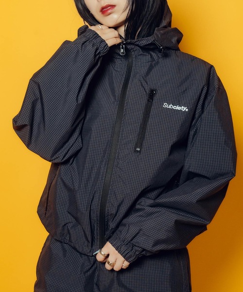 Subciety(サブサエティ)の「【WOMEN】Graph check hoodie(マウンテンパーカー・レディース・バーガンディー/ホワイト/ブラック・FREE)」の16枚目の写真