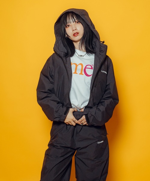 Subciety(サブサエティ)の「【WOMEN】Graph check hoodie(マウンテンパーカー・レディース・バーガンディー/ホワイト/ブラック・FREE)」の15枚目の写真