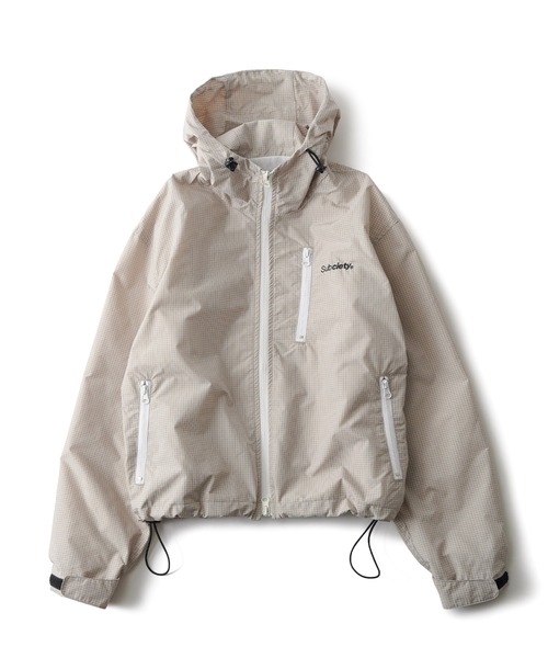 Subciety(サブサエティ)の「【WOMEN】Graph check hoodie(マウンテンパーカー・レディース・バーガンディー/ホワイト/ブラック・FREE)」の4枚目の写真