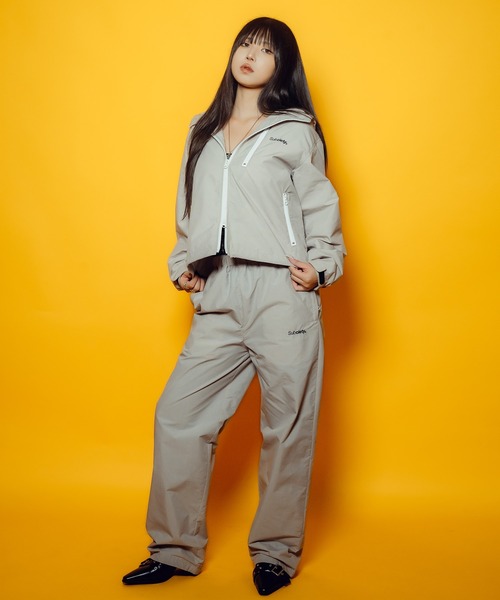 Subciety(サブサエティ)の「【WOMEN】Graph check hoodie(マウンテンパーカー・レディース・バーガンディー/ホワイト/ブラック・FREE)」の8枚目の写真
