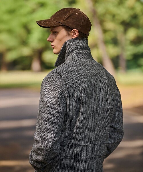 BROOKS BROTHERS（ブルックスブラザーズ）の「ハリスツイード　アルスターコート（ステンカラーコート・メンズ・グレー・36REG/38REG/40REG）」の2枚目の写真