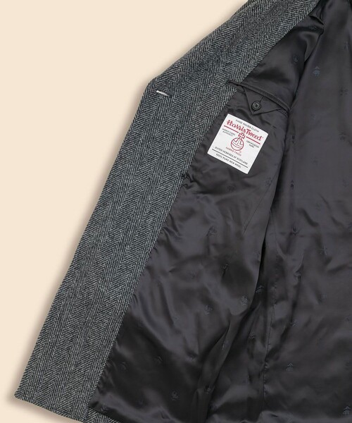 BROOKS BROTHERS（ブルックスブラザーズ）の「ハリスツイード　アルスターコート（ステンカラーコート・メンズ・グレー・36REG/38REG/40REG）」の7枚目の写真