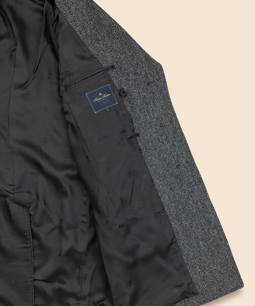 BROOKS BROTHERS（ブルックスブラザーズ）の「ハリスツイード　アルスターコート（ステンカラーコート・メンズ・グレー・36REG/38REG/40REG）」の8枚目の写真