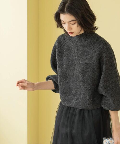 MIXミドルゲージショートあぜニット【洗濯機OK】（ニット/セーター