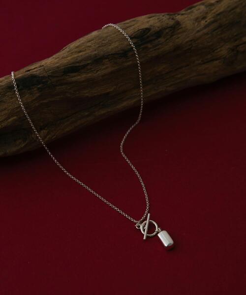 SMELLY（スメリー）の「SMELLY so　rectangle motif necklace（ネックレス・レディース・シルバー・-）」の3枚目の写真