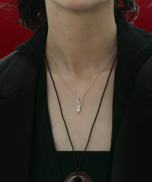 SMELLY（スメリー）の「SMELLY so　rectangle motif necklace（ネックレス・レディース・シルバー・-）」の5枚目の写真
