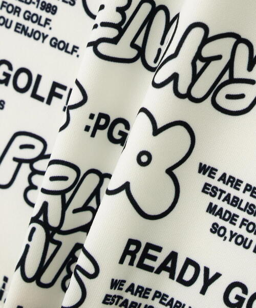 PEARLY GATES】裏起毛ベア天竺長袖ハイネックカットソー <ロゴ PEARLY GATES】裏起毛ベア天竺長袖ハイネックカットソー <ロゴ