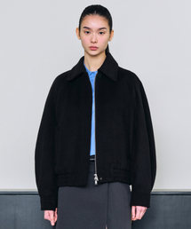 MUSINSA STANDARD WOMAN（ムシンサスタンダードウーマン）の「ウィメンズウールブレンドブルゾンジャケット[ブラック]（MA-1・レディース）」