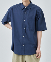 PYEON MA（ピョンマ）の「Hidden Button Shirt (Dark Navy)（シャツ/ブラウス・メンズ）」