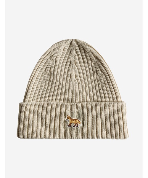 Maison Kitsune（メゾンキツネ）の「BABY FOX BEANIE（ニットキャップ/ビーニー・レディース・ブラック/アイボリー・U）」の6枚目の写真