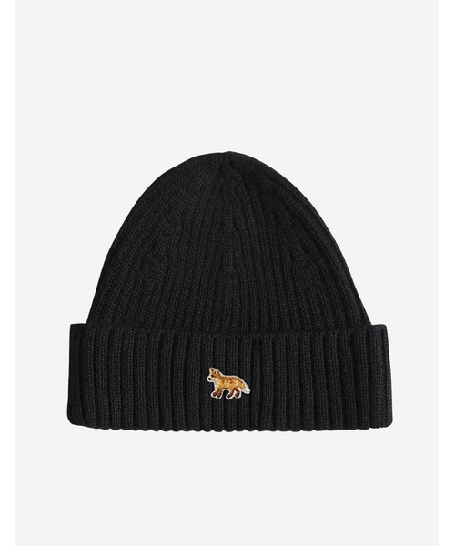 Maison Kitsune（メゾンキツネ）の「BABY FOX BEANIE（ニットキャップ/ビーニー・レディース・ブラック/アイボリー・U）」の5枚目の写真