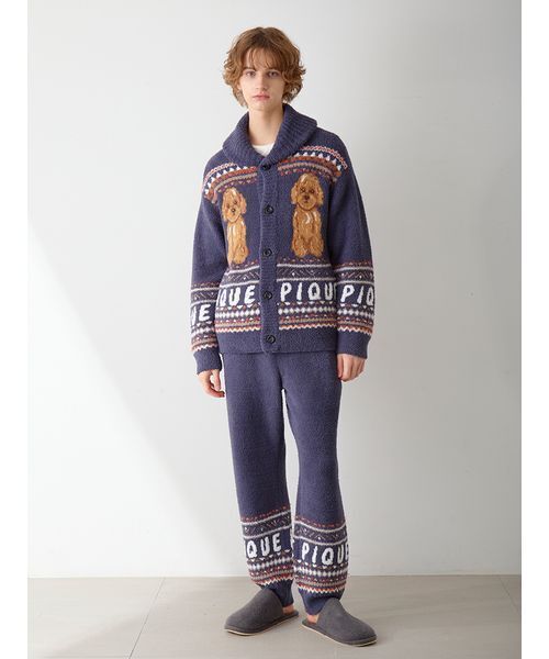 セール】【HOMME】 パウダーノルディックロングパンツ（ルームウェア