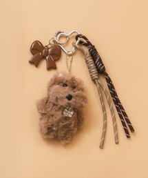 HEILIS（ヘイリス）の「ドッグマスコットチャーム / ブラウン ホワイト アイボリー 犬 キーホルダー バッグチャーム 韓国 トレンド マスコット クリスマス ギフト 贈り物（その他雑貨）」