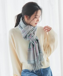 macocca（マコッカ）の「カシミヤタッチストール マドラスチェック柄 静電気防止（ストール/ショール）」
