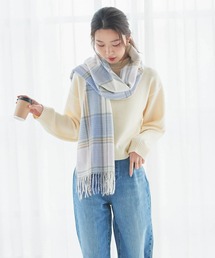macocca（マコッカ）の「カシミヤタッチストール マドラスチェック柄 静電気防止（ストール/ショール）」