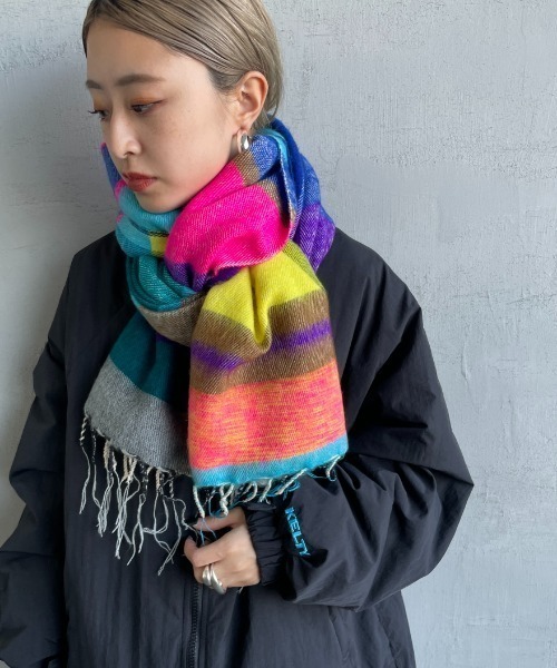 hint hint（ヒントヒント）の「[hint hint/ヒントヒント] アクリルコットン大判ストール(マルチ)（ストール/ショール・レディース・マルチ・ONE SIZE）」の12枚目の写真
