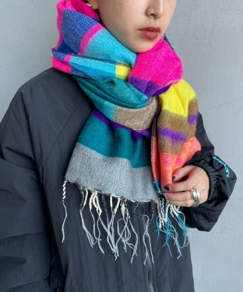 hint hint（ヒントヒント）の「[hint hint/ヒントヒント] アクリルコットン大判ストール(マルチ)（ストール/ショール・レディース・マルチ・ONE SIZE）」の13枚目の写真