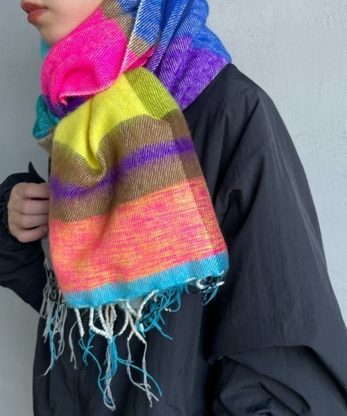 hint hint（ヒントヒント）の「[hint hint/ヒントヒント] アクリルコットン大判ストール(マルチ)（ストール/ショール・レディース・マルチ・ONE SIZE）」の15枚目の写真