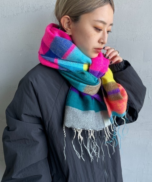 hint hint（ヒントヒント）の「[hint hint/ヒントヒント] アクリルコットン大判ストール(マルチ)（ストール/ショール・レディース・マルチ・ONE SIZE）」の11枚目の写真