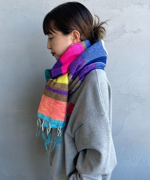 hint hint（ヒントヒント）の「[hint hint/ヒントヒント] アクリルコットン大判ストール(マルチ)（ストール/ショール・レディース・マルチ・ONE SIZE）」の9枚目の写真